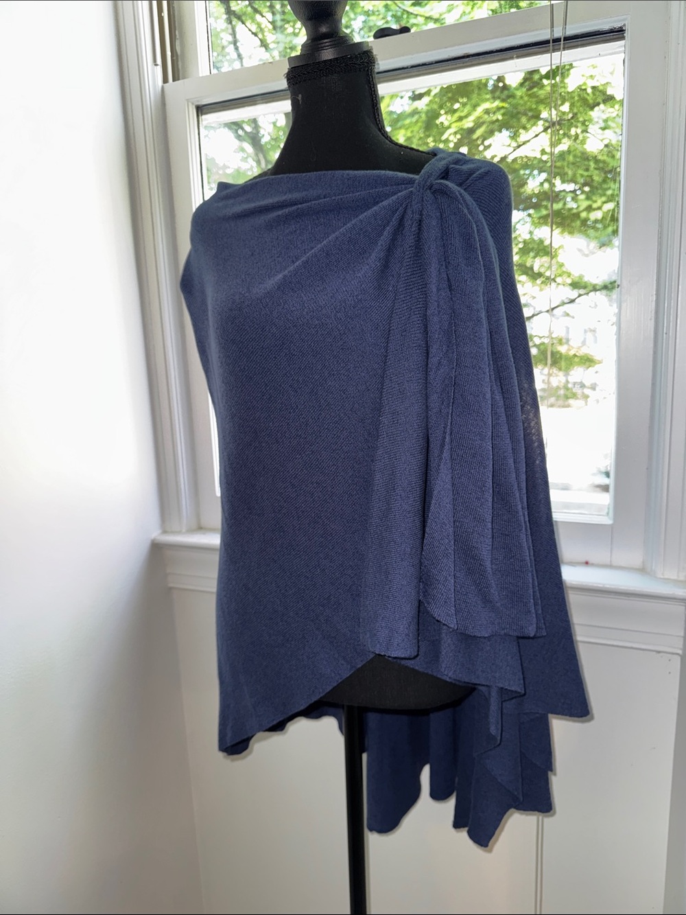 Parkhurst Slate Blue Wrap Poncho